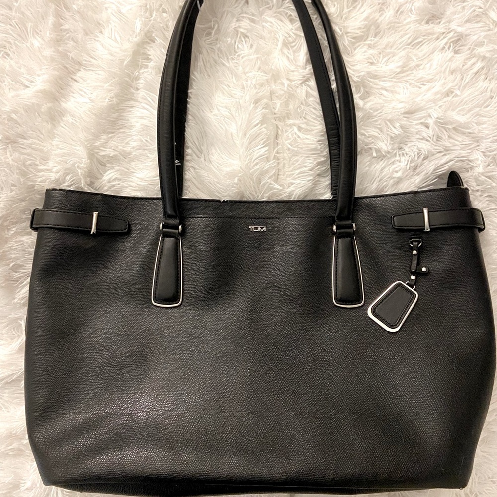 Tumi - large leather work / laptop bag or carry-on